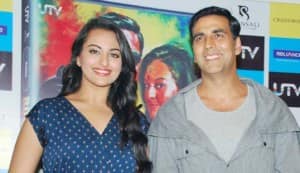 Sonakshi Sinha, Akshay Kumar and Prabhu Deva at the DVD launch of ‘Rowdy Rathore’