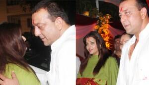 Aishwarya Rai Bachchan bonds with Sanjay Dutt