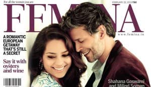 Shahana Goswami and Milind Soman get romantic on the cover of Femina