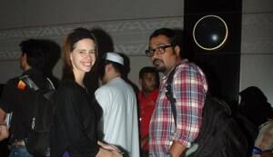 Anurag and Kalki leave for the New York premiere of ‘That Girl In Yellow Boots’