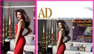 Deepika Padukone looks hot in a red&nbsp;gown!