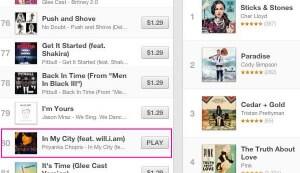 Priyanka Chopra in the top 80 on iTunes!