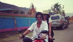 In Focus: Shahrukh Khan bikes it to Chennai Express sets