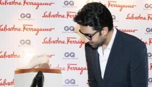 Abhishek Bachchan shows off his new shoes
