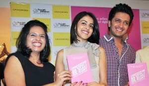 Riteish Deshmukh and Genelia D’Souza at Leela Shakti Salgaokar’s ‘Imperfect Mr. Right’ book launch