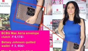 Why is Sridevi carrying such a dull clutch?