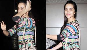 Is Shraddha Kapoor hiding her face?