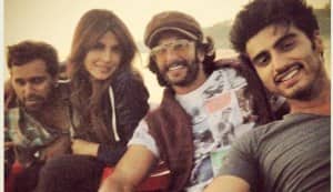 Arjun Kapoor, Ranveer Singh and Priyanka Chopra have a blast while shooting for Gunday: View pics!