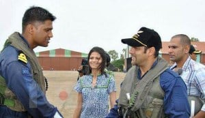 In Focus: Salman Khan meets navy pilots at INS Hansa