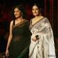 Sridevi looks angelic in a white sari at Delhi Couture&nbsp;Week