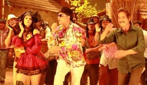 KAMAAL DHAMAAL MAALAMAAL item song Desi mem: Anjana Sukhani tries hard to look sexy