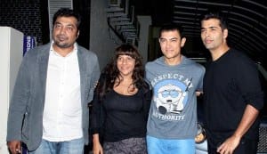 Aamir Khan at the special screening of Bombay Talkies with Karan Johar, Anurag Kashyap and Zoya Akhtar