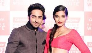 Sonam Kapoor walks the ramp for Manish Malhotra at the launch of Colgate visible white