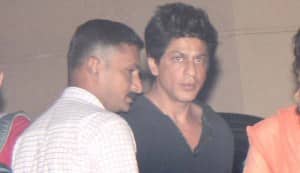Spotted: Shahrukh at the airport