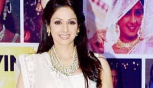 Sridevi beats the heat in a white Manish Malhotra creation