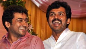 Suriya, Karthi donate Rs 1 crore; get theatre named after their parents