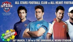 Ranbir Kapoor, Abhishek Bachchan to take on MS Dhoni, Virat Kohli in charity football match