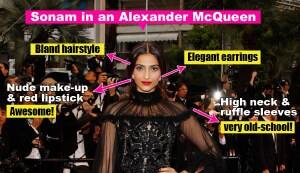 Sonam Kapoor’s look in Cannes: Unsurprising