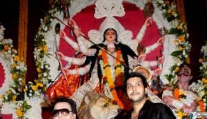 Kajol, Rani Mukerji celebrate Durga puja
