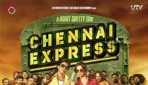 Chennai Express posters: Shahrukh Khan and Deepika Padukone sport&nbsp;lungis