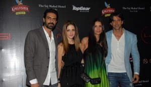 Arjun Rampal, Hrithik Roshan, Arjun Kapoor attend F1 party at Lap