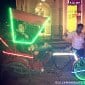 What is Ayushmann Khurrana doing in a cycle&nbsp;rickshaw?