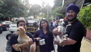 Sohail Khan, Tanisha take home pets from adoption camp