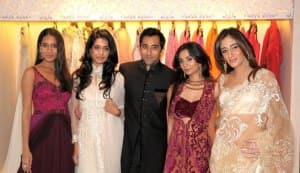 Sarah Jane Dias, Lisa Haydon and Rahul Khanna at the opening of Amber
