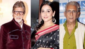 Amitabh Bachchan, Naseeruddin Shah and Vidya Balan in Sujoy Ghosh’s Badla