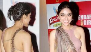 Zoa Morani shows off her back!