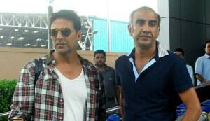 Akshay Kumar and Sanjay Dutt spotted at the airport
