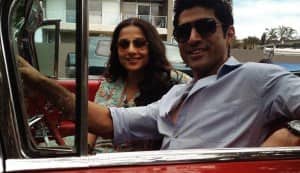 Vidya Balan and Farhan Akhtar shoot in a vintage Cadillac for Shaadi Ke Side Effects: View pic