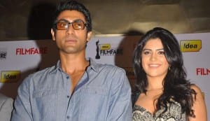 Rana Daggubati and Deeksha Seth at the press meet of `59th Idea South Filmfare Awards’