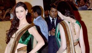 Claudia Ciesla looks like a porcelain princess in a saree!