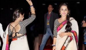 Vidya Balan dons a sari, again!