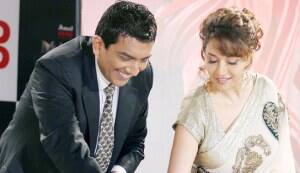 Madhuri Dixit glams up a DVD launch