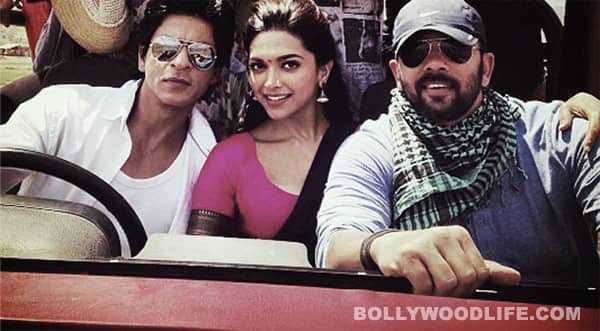 Shahrukh Khan takes Deepika Padukone and Rohit Shetty on a fun ride!