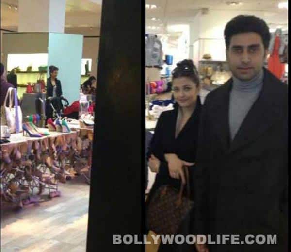 Aishwarya Rai Bachchan and Abhishek Bachchan go shopping in London