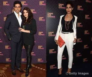 Aishwarya Rai Bachchan, Abhishek Bachchan and Freida Pinto attend Chimes for Change concert in London