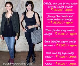 Shruti Haasan and Aditi Rao Hydari go smart and sassy in cool wedged sneakers!