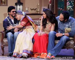 Shahrukh Khan and Deepika Padukone on the sets of Comedy Nights With Kapil: View pics!