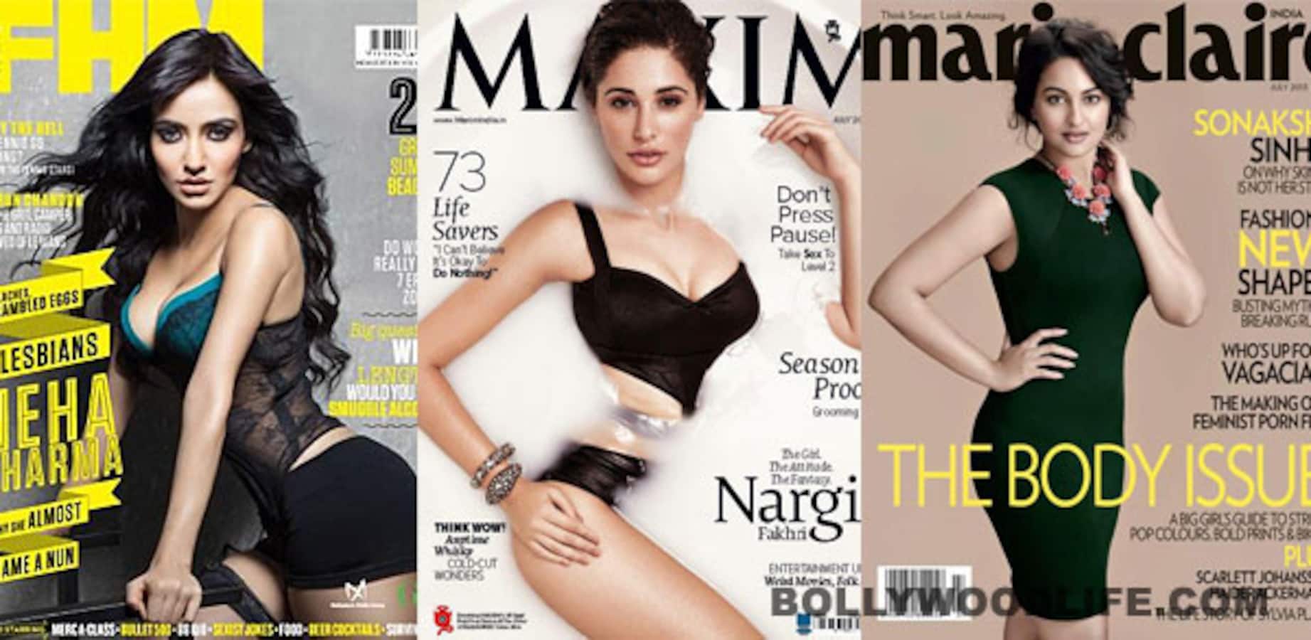 July covers: Neha Sharma, Nargis Fakhri, Sonakshi Sinha turn up the heat!