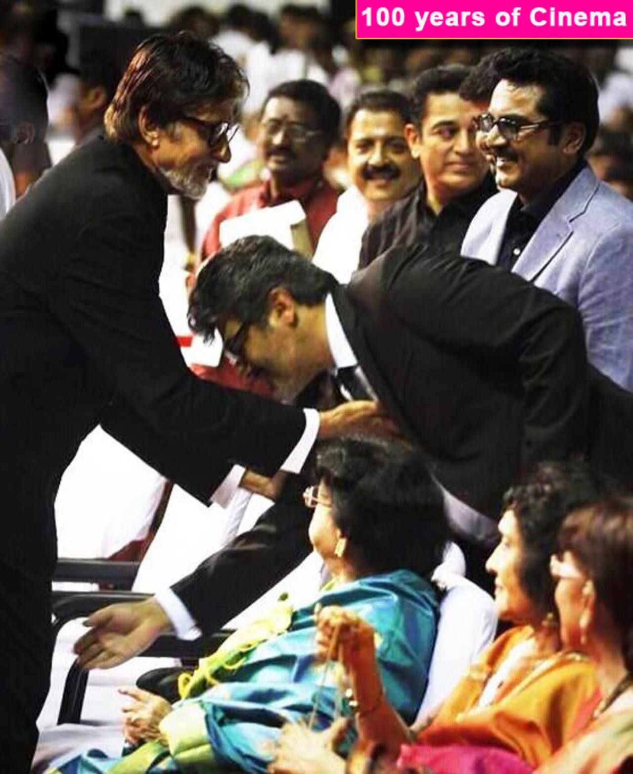 Amitabh Bachchan, Rekha honoured at 100 Years of Indian Cinema event