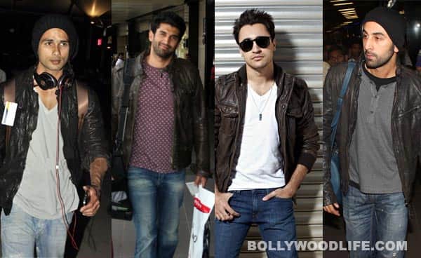 Seroius Look In Black Leather Jacket Ranbir Kapoor – JattDiSite.com