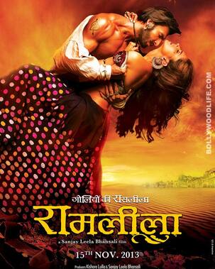 Ram-Leela poster: Ranveer Singh and Deepika Padukone strike a steamy pose!