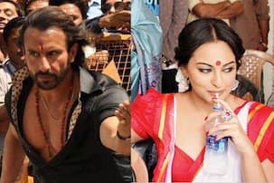 Bullett Raja on the sets pics: Saif Ali Khan looks rugged, Sonakshi Sinha turns Bong belle