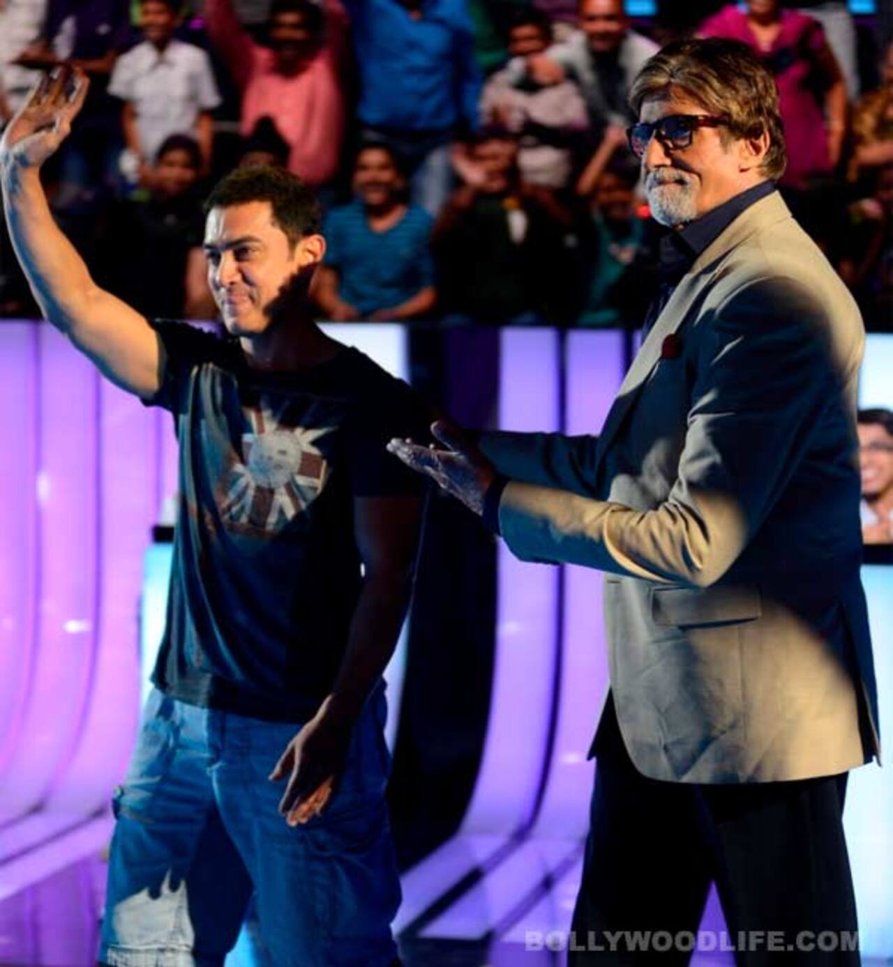How did Aamir Khan surprise Amitabh Bachchan?