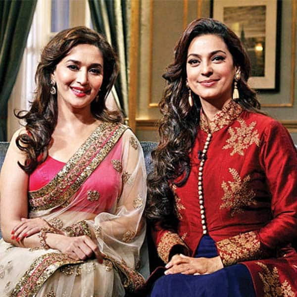 Madhuri Dixit Nene And Juhi Chawla Fight It Out! - Bollywood News ...