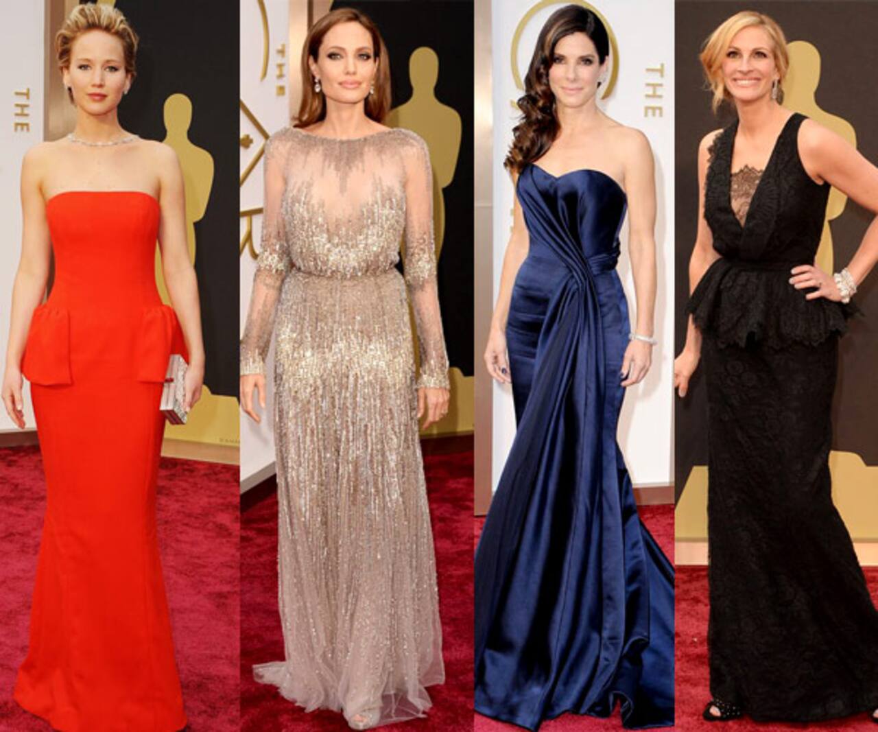 Angelina Jolie, Julia Roberts, Sandra Bullock and Jennifer Lawrence ...