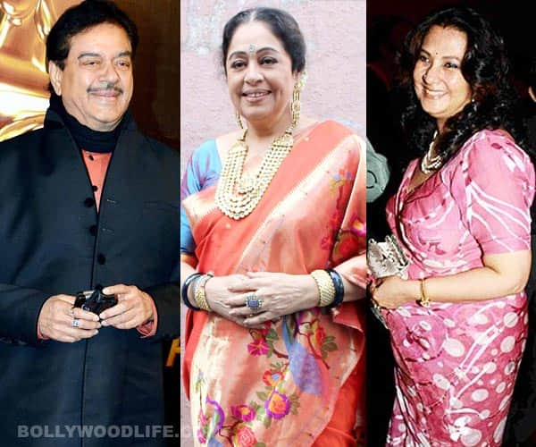 Kirron Kher in Polka Dots Sari - Saree Blouse Patterns